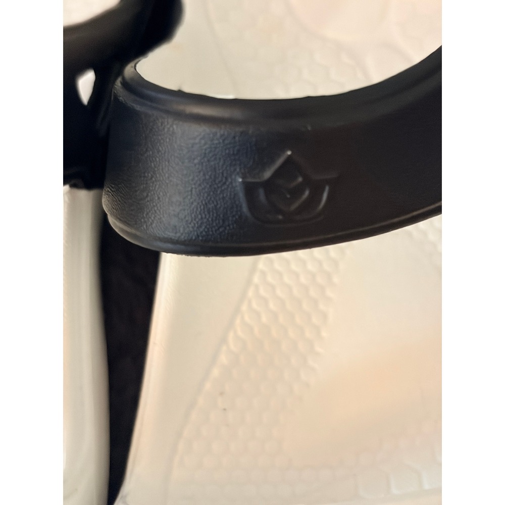 Spenco Slides Size 7 White Black Orthotic Comfort Sandals Athleisure - Picture 6 of 8